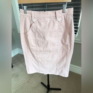 Ann Taylor Light Pink Pencil Skirt